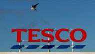 A general view of Tesco Extra store sign, in Warrington, Britain, January 13, 2022. REUTERS/Jason Cairnduff/File Photo