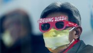 A spectator in the crowd before the race. Reuters/Phil Noble