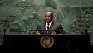 FILE PHOTO: Papua New Guinea's Prime Minister James Marape. Peter Foley/Pool via REUTERS

