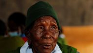 Priscilla Sitienei, a 98-year-old primary school student in grade six, attends a lesson at the Leaders Vision Preparatory School in Ndalat village of Nandi County, Kenya January 25, 2022. Picture taken January 25, 2022. REUTERS/Monicah Mwangi