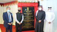 Deputy Prime Minister and Minister of Foreign Affairs H E Sheikh Mohammed bin Abdulrahman Al Thani and External Affairs Minister of India H E Dr. S Jaishankar during the foundation stone laying ceremony of Embassy of India Chancery Building at Diplomatic Enclave in Onaiza, yesterday. Also seen is Ambassador of India H E Dr. Deepak Mittal.