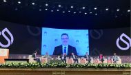 Secretary-General of GECF Eng. Mohamed Hamel delivering pre-recorded remarks during the 5th Egypt Petroleum Show (EGYPS) 2022.