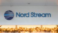 The logo of Nord Stream AG is seen at its headquarters in Zug, Switzerland December 2, 2021. Reuters/Arnd Wiegmann/File Photo