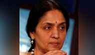 FILE PHOTO: Chitra Ramkrishna, Managing Director and CEO, National Stock Exchange (India), participates in The Future of Finance panel discussion during the IMF-World Bank annual meetings in Washington, October 12, 2014. REUTERS/Yuri Gripas/File Photo
