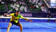 A Brazil player in action during the Ooredoo World Padel Championship in this November 17, 2021 file photo.