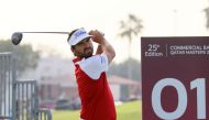 Antoine Rozner in action at the Doha Golf Club.