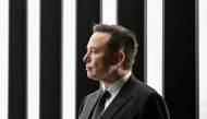 Elon Musk attends the opening ceremony of the new Tesla Gigafactory for electric cars in Gruenheide, Germany, March 22, 2022. Patrick Pleul/Pool via REUTERS/File Photo