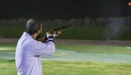 A shooter in action at the Nishan Vodafone Ramadan Tournament.  