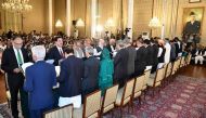 Members of Pakistan's new cabinet take the oath in a ceremony in Islamabad, Pakistan April 19, 2022. Press Information Department Handout via REUTERS