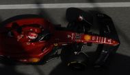 Ferrari's Charles Leclerc in action during practice REUTERS/Albert Gea