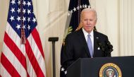 U.S. President Joe Biden speaks ahead of the signing of an executive order to reform federal and local policing on the second anniversary of the death of George Floyd, during an event at the White House in Washington, U.S., May 25, 2022. REUTERS/Kevin Lamarque


