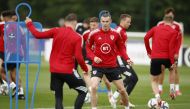 Gareth Bale during a training session.