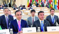 Assistant Undersecretary of Labour Affairs Mohammed Hassan Al Obaidly during World of Work Summit in Geneva.