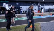 Lewis Hamilton during practice on July 1, 2022. (Reuters/Matt Dunham)