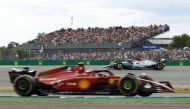 Ferrari's Carlos Sainz Jr. in action during the race. (Reuters/Andrew Boyers)