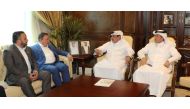 Minister of Transport H E Jassim Saif Ahmed Al Sulaiti meeting the Dominican Republic officials.