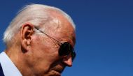 U.S. President Joe Biden speaks to the media as he arrives at Joint Base Andrews, Maryland, U.S. July 20, 2022. REUTERS/Jonathan Ernst