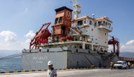 Turkish-flagged cargo ship Polarnet, carrying Ukrainian grain, reaches its final destination, marking the completion of the first shipment since the exports were re-launched from Ukraine, at Safiport Derince in gulf of Izmit in Kocaeli province, Turkey, August 8, 2022. (REUTERS/Umit Bektas)