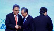 File Photo: Chinese Foreign Minister Wang Yi and South Korean Foreign Minister Park Jin at the ASEAN Plus Three Foreign Ministers’ Meeting in Phnom Penh, Cambodia, on August 4, 2022. (REUTERS/Soe Zeya Tun)