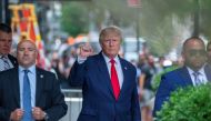 Donald Trump departs Trump Tower two days after FBI agents raided his Mar-a-Lago Palm Beach home, in New York City, New York, on August 10, 2022. (REUTERS/David 'Dee' Delgado)