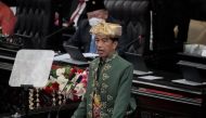 Indonesian President Joko Widodo delivers his State of the Nation Address ahead of the country's Independence Day at the parliament building in Jakarta, Indonesia, August 16, 2022. Tatan Syuflana/Pool via REUTERS/Pool via REUTERS