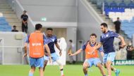 Al Wakrah players during a training session.  