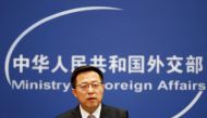 China's foreign ministry spokesperson Zhao Lijian attends a news conference in Beijing, on November 16, 2021. File Photo / REUTERS