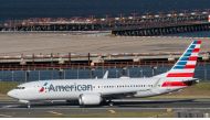American Airlines flight 718, the first US Boeing 737 MAX commercial flight since regulators lifted a 20-month grounding in November, lands at LaGuardia airport in New York on December 29, 2020.  File Photo / Reuters
