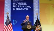 US President Joe Biden speaks at the White House Conference on Hunger, Nutrition and Health in Washington, US, on September 28, 2022. REUTERS/Kevin Lamarque