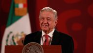 Mexico's President Andres Manuel Lopez Obrador speaks during a news conference, at the National Palace in Mexico City, Mexico, September 30, 2022. (REUTERS/Henry Romero)