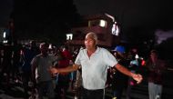 A man reacts in a protest during a blackout in the aftermath of Hurricane Ian in Havana, Cuba, September 30, 2022. Reuters/Alexandre Meneghini