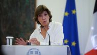France Foreign Minister Catherine Colonna at a news conference following a meeting at the Ministry of Foreign Affairs in Athens, Greece, on September 6, 2022. File Photo / Reuters
