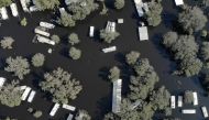 A flooded trailer park is seen after Hurricane Ian caused widespread destruction in Arcadia, Florida, U.S., October 4, 2022. REUTERS/Marco Bello/File Photo