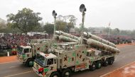 File Photo: Indian Army's BrahMos weapon systems are displayed during a full dress rehearsal for the Republic Day parade in New Delhi on January 23, 2015. (REUTERS/Adnan Abidi)