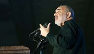 Commander-in-chief of the Islamic Revolutionary Guard Corps Hossein Salami delivers a speech at the Grand Mosalla in Tehran, Iran, on February 13, 2020. File Photo / Reuters