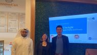 (From left) Dr. Othman Al-Thawadi, Dr. Kamilla Swart, and  Dr. James She - Sada Insight's research team leads from Hamad Bin Khalifa University and Qatar University in Doha.