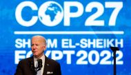 US President Joe Biden delivers a speech at COP27 climate summit, in Sharm el-Sheikh, Egypt, November 11, 2022. (REUTERS/Mohamed Abd El Ghany)

