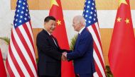 U.S. President Joe Biden shakes hands with Chinese President Xi Jinping on the sidelines of the G20 leaders' summit in Bali, Indonesia, November 14, 2022. Reuters/Kevin Lamarque
