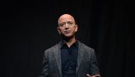 Amazon founder Jeff Bezos speaks during an event about Blue Origin's space exploration plans in Washington, US, May 9, 2019. (REUTERS/Clodagh Kilcoyne)