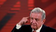 Mexico's President Andres Manuel Lopez Obrador speaks during a news conference, at the National Palace in Mexico City, Mexico, September 30, 2022. (REUTERS/Henry Romero)