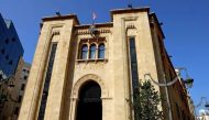 A picture shows the Lebanese Parliament building during the 4th session to elect a new President in Beirut on October 24, 2022.  File Photo / AFP
