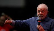 Brazil's President-elect Luiz Inacio Lula da Silva speaks during a Christmas reunion with waste pickers, in Sao Paulo, Brazil, on December 15, 2022. REUTERS/Carla Carniel/File Photo
