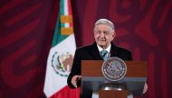 Mexico's President Andres Manuel Lopez Obrador speaks during a news conference where he condemned an apparent assassination attempt on a prominent news anchor and critic of the president, at National Palace in Mexico City, Mexico, December 16, 2022. REUTERS/Mexico's Presidency/Handout via REUTERS
