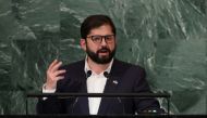Chile's President Gabriel Boric addresses the 77th Session of the United Nations General Assembly at UN Headquarters in New York City, US, September 20, 2022. (REUTERS/Brendan McDermid)
