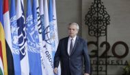 Argentina's President Alberto Fernandez arrives for a G20 Leaders' Summit in Bali, Indonesia, November 15 2022.(Mast Irham/Pool via REUTERS)