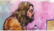 David Wayne DePape appears at US District Court before US Magistrate Judge Alex Tse for a hearing on federal charges over the attack on Paul Pelosi, husband of US Speaker of the House, Nancy Pelosi, in San Francisco, California, US, November 15, 2022 in a courtroom sketch. (REUTERS/Vicki Behringer)