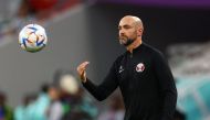 File Photo: Qatar coach Felix Sanchez during the FIFA World Cup Qatar 2022 match against Senegal at the Al Thumama Stadium on November 25, 2022. (REUTERS/Kai Pfaffenbach)
