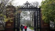 Students walk on the campus of Yale University in New Haven, Connecticut. REUTERS/Shannon Stapleton
