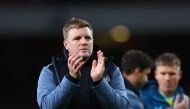 Newcastle United manager Eddie Howe applauds fans after the match REUTERS/David Klein 