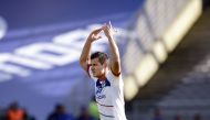 In this file photo taken on September 16, 2012, Lyon's Croatian defender Dejan Lovren celebrates after scoring a goal during the French L1 football match Olympique Lyonnais (OL) vs AC Ajaccio (ACA), at the Gerland Stadium in Lyon. (Photo by JEFF PACHOUD / AFP)